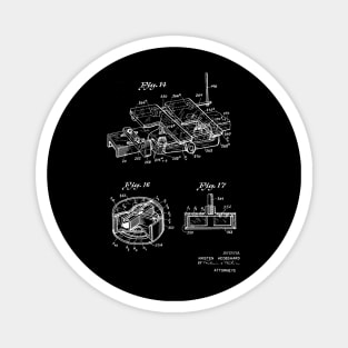 Driving Arrangements for Sewing Machine Vintage Patent Hand Drawing Magnet